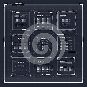 Sci-Fi HUD Ui Square Frames