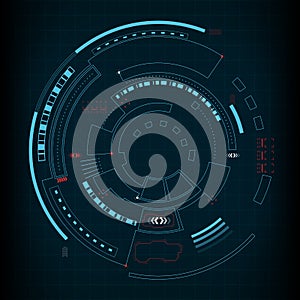 Sci fi futuristic user interface