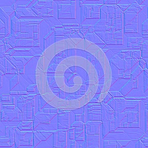 Sci-Fi Greeble Normal Map for Futuristic 3D Mechanical Surfaces