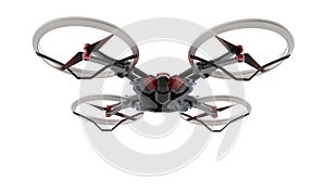 Sci-fi hi tech drone quadcopter with remote control