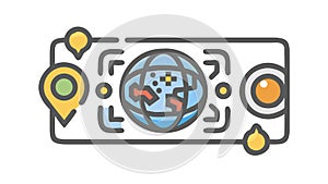 Sci-Fi HUD Interface Vector Dashboard, vector design Generative AI