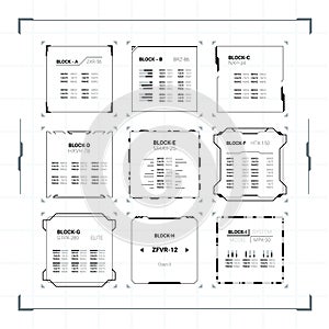 Sci-Fi HUD Ui Square Frames