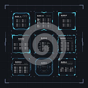 Sci-Fi HUD Ui Square Frames