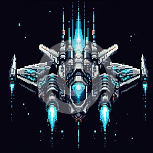 Sci-Fi Pixel Starfighter