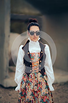 Sci Fi Retro Futuristic Steampunk Cosplay Woman Portrait