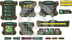 Sci-fi Robot Game GUI Set