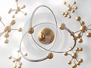 Science Atom Molecular DNA Model Structure