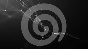 Science background. Abstract digital background plexus made of dots and lines. Big data visualization. Network
