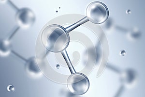 Science Background With Molecules