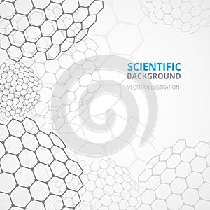 Science background template print