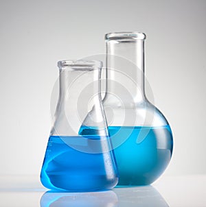 Science beakers photo