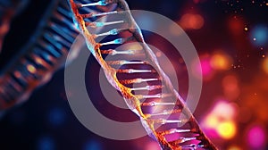 Science Biotechnology DNA illustration and abstract illustration