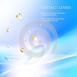 Science card with Contact Lenses