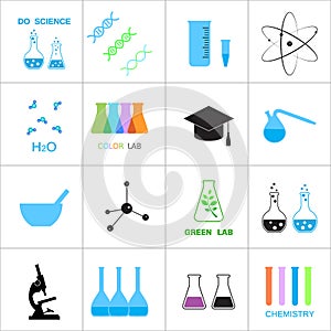 Science and chemistry related icons