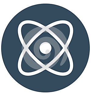 Atom Isolated Vector icon that can easily modify or edit