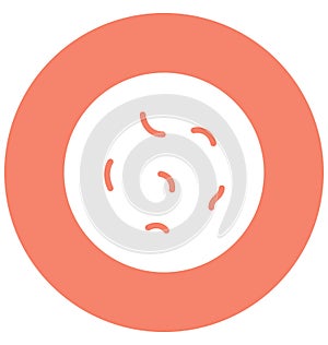 Bacteria Isolated Vector icon that can easily modify or edit