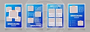 Science class for schoolchildren blank brochure design