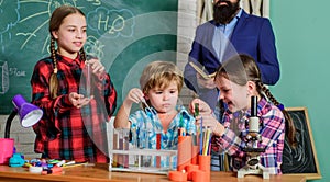 Science club afterschool program. Experience and knowledge. Practical knowledge. Basic knowledge. Study hard. Measurable