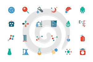 Science Colored Vector Icons 5
