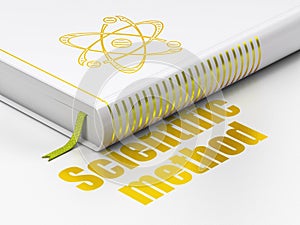 Science concept: book Molecule, Scientific Method on white background