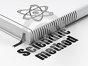 Science concept: book Molecule, Scientific Method on white background