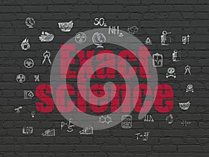 Science concept: Exact Science on wall background