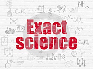 Science concept: Exact Science on wall background