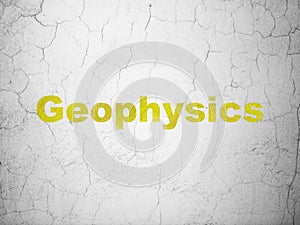 Science concept: Geophysics on wall background