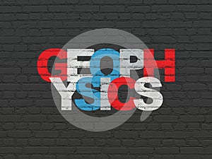 Science concept: Geophysics on wall background