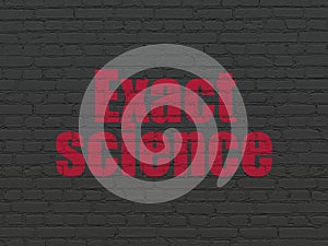 Science concept: Exact Science on wall background
