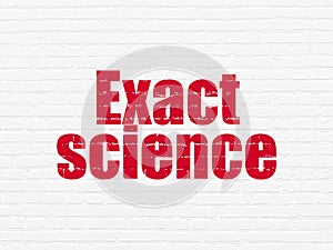 Science concept: Exact Science on wall background