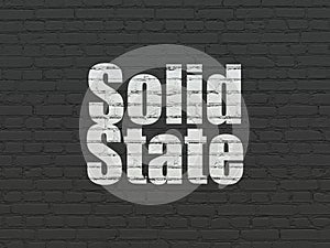 Science concept: Solid State on wall background