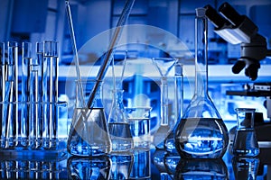 Science concept. Place for typography.