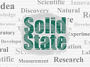 Science concept: Solid State on wall background
