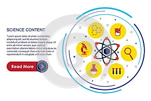 science content vector stock concept