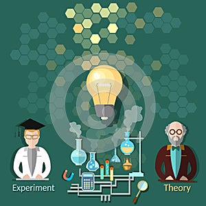 Science and education students, chemistry, physics