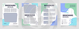 Science fiction literature blank brochure design