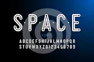Science fiction style font