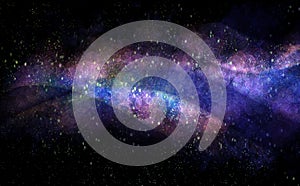 Science Fiction Swirl Galaxy Cosmos Background