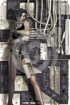 Science fiction woman