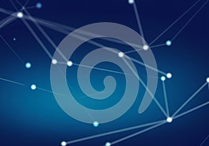 Science. Futuristic polygonal background