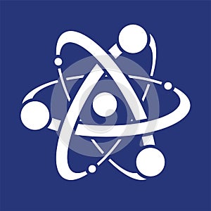 Science icon or symbol of atom, vector