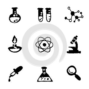 Science icons Set and Signs