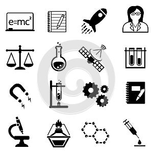 Science, innovation and discovery icons