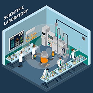 Science Isometric Concept