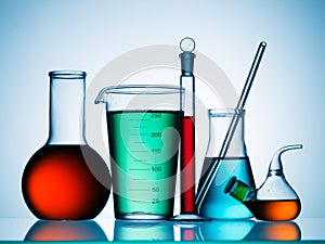 Scienza laboratorio sostanze chimiche 