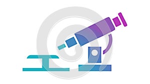 Science Lab Microscope Tool, Biological Research, vector design Generative AI