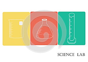 Science lab Vector Icon Set,chemical icons set,Chemical Laboratory, chemical glassware. vector illustration,flat design