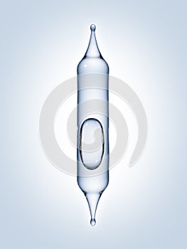 Science laboratory pipette with a drop of chemical