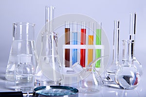 Science laboratory research and equipment chemistry experiment